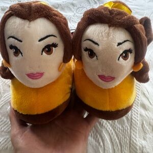 Disney Belle Character Slippers - Yellow and Brown